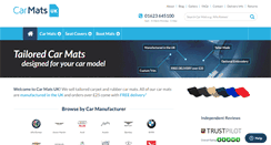 Desktop Screenshot of carmats-uk.com